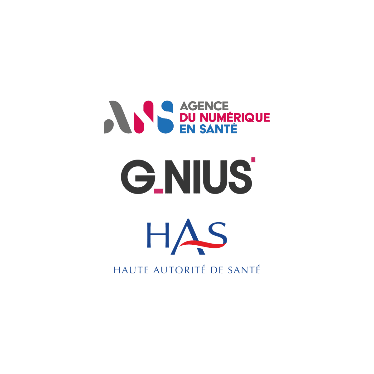 logos ANS, G_NIUS et HAS