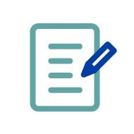 Icône Document avec stylo
