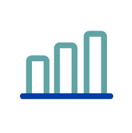 Icône Graphique évolution